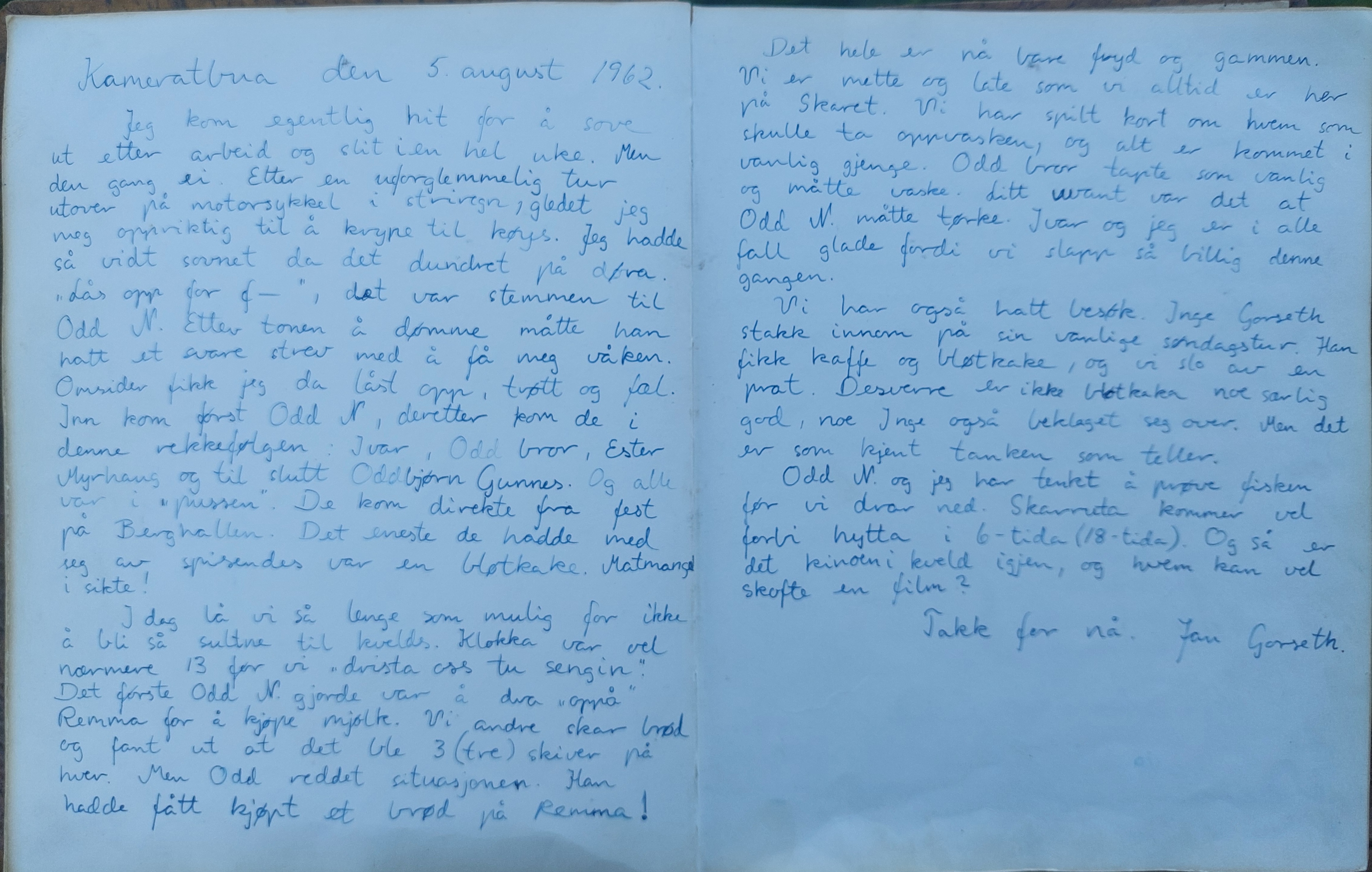 1962-08-05 Kameratbua den 5. august 1962 (Jan Gorseth)